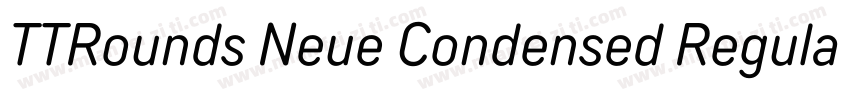 TTRounds Neue Condensed Regular字体转换